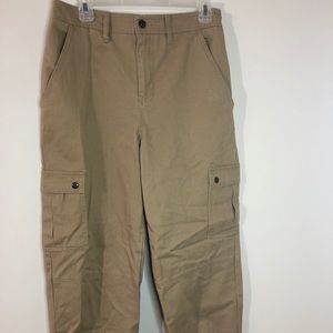 Khaki Cargo Joggers